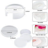 5Pcs Coaster Molds Set with Storage Box for Resin Crafts