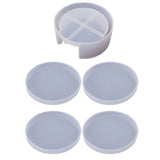 5Pcs Coaster Molds Storage Box Kit Resin Crafts Home Decoration Epoxy Resin Mats
