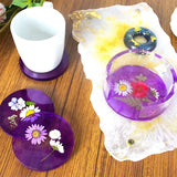 5Pcs Coaster Molds Set with Storage Box for Resin Crafts