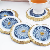 5Pcs Coaster Rack Mold Square Round Oval Tray Mold Epoxy Mold