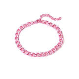 5Pcs Colorful Punk Bracelet for Women, Stainless Steel DIY Party Jewelry