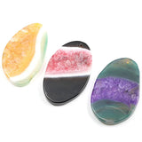 5Pcs Striped Agates Pendants for DIY Jewelry Making