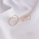 5Pcs Copper Wire 14K Heart Circle Ring Base Settings Minimalist Jewelry