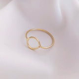 5Pcs Copper Wire 14K Heart Circle Ring Base Settings Minimalist Jewelry