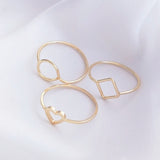 5Pcs Copper Wire 14K Heart Circle Ring Base Settings Minimalist Jewelry