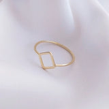 5Pcs Copper Wire 14K Heart Circle Ring Base Settings Minimalist Jewelry