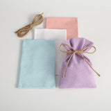 5Pcs Cotton Burlap Bag Jute Drawstring Gift Bags Small Candy Goodie Bag