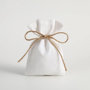 5Pcs Cotton Burlap Bag Jute Drawstring Gift Bags Small Candy Goodie Bag
