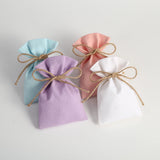 5Pcs Cotton Burlap Bag Jute Drawstring Gift Bags Small Candy Goodie Bag