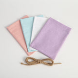 5Pcs Cotton Burlap Bag Jute Drawstring Gift Bags Small Candy Goodie Bag