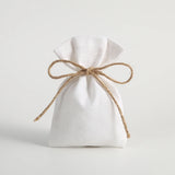 5Pcs Cotton Burlap Bag Jute Drawstring Gift Bags Small Candy Goodie Bag