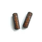 5Pcs CZ Paved Bars Tubes Spacers for Jewelry Making