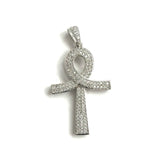5Pcs CZ Pave Ankh Charms Plated Egyptian Pendant for Jewelry