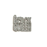 5Pcs CZ Pave Queen Word Charms Pendant Bracelet Necklace Jewelry Making