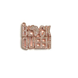 5Pcs CZ Pave Queen Word Charms Pendant Bracelet Necklace Jewelry Making