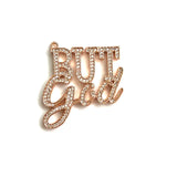5Pcs CZ Pave But God Word Charms Letter Pendant For Bracelet Necklace Bangle