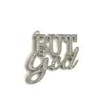 5Pcs CZ Pave But God Word Charms Letter Pendant For Bracelet Necklace Bangle