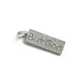5Pcs CZ Pave But God Word Charms Plated Letter Pendant Jewelry