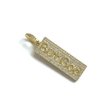 5Pcs CZ Pave But God Word Charms Plated Letter Pendant Jewelry