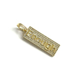 5Pcs CZ Pave Enough Word Charms Letter Pendant For Jewelry Making