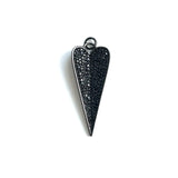 5Pcs CZ Heart Charm Pendant for Jewelry Making Bracelets Necklace