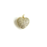 5Pcs Heart Charms Pendant for Jewelry Making Bracelets Necklace