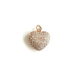 5Pcs Heart Charms Pendant for Jewelry Making Bracelets Necklace