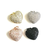 5Pcs Heart Charms Pendant for Jewelry Making Bracelets Necklace