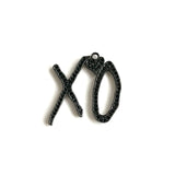 5Pcs CZ Pave Kisses&Hugs Charms Pendant For Jewelry Making