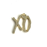 5Pcs CZ Pave Kisses&Hugs Charms Pendant For Jewelry Making