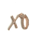 5Pcs CZ Pave Kisses&Hugs Charms Pendant For Jewelry Making