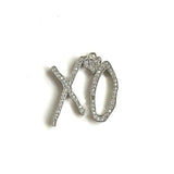 5Pcs CZ Pave Kisses&Hugs Charms Pendant For Jewelry Making