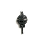 5Pcs CZ Pave Lollipop Charms Pendant for Jewelry Making