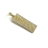 5Pcs CZ Pave Melanin Word Charms Plated Letter Pendant Jewelry Making