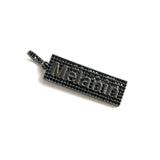 5Pcs CZ Pave Melanin Word Charms Plated Letter Pendant Jewelry Making