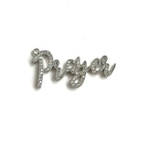5Pc CZ Pave Word Charms Letter Pendant For Jewelry Making