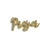 5Pc CZ Pave Word Charms Letter Pendant For Jewelry Making