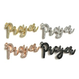5Pc CZ Pave Word Charms Letter Pendant For Jewelry Making