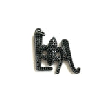 5Pcs CZ Pave Saints Charms Letters Pendant For Jewelry Making