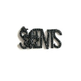 5Pcs CZ Pave Saints Word Charms Letter Pendant Bracelet Necklace Bangle