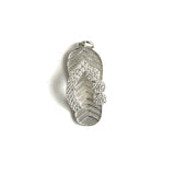 5Pcs CZ Pave Slipper Charm Pendants for Jewelry Making