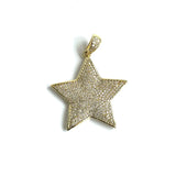 5Pcs CZ Pave Stars Charm Pendant Jewelry Making