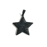 5Pcs CZ Pave Stars Charm Pendant Jewelry Making