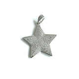 5Pcs CZ Pave Stars Charm Pendant Jewelry Making