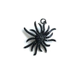 5Pcs Sun Pendant Charms Silver Plated for Jewelry Making