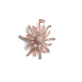 5Pcs Sun Pendant Charms Silver Plated for Jewelry Making