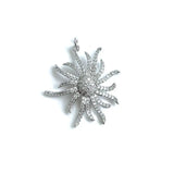 5Pcs Sun Pendant Charms Silver Plated for Jewelry Making