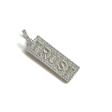 5Pcs CZ Word Charms Plated Pendant For Jewelry Making