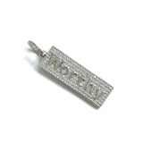 5Pcs CZ Pave Word Charms Plated Letter Pendant for Jewelry Making