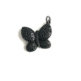 5Pcs CZ Butterfly Charms Pendant for Jewelry Making